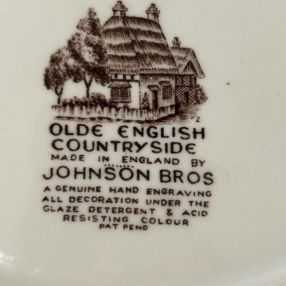 Vintage OLDE English Countryside Oval Serving Platter Dish by Johnson Bros - Picture 4 of 8